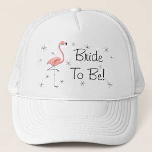 Flamingo Roze 'Bride om te zijn'. Truckerhoed Trucker Pet