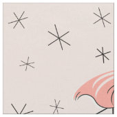 Flamingo Roze grote patroonstructuur Stof (Close Up)