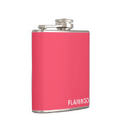 Flamingo roze kleurnaam heupfles (Rechts)