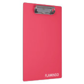 Flamingo roze kleurnaam klembord (Rechts)