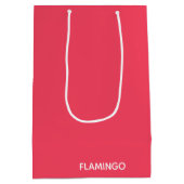 Flamingo roze kleurnaam medium cadeauzakje (Achterkant)