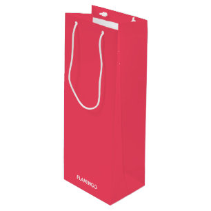 Flamingo roze kleurnaam wijn cadeautas