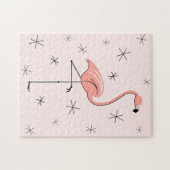 Flamingo Roze puzzel (Horizontaal)