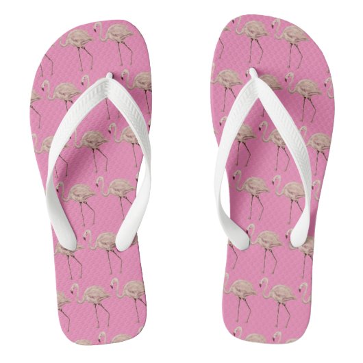 Flamingo Roze Teenslippers (Voetbed)