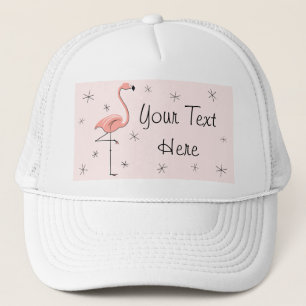 Flamingo Roze 'Text' Trucker hoed roze Pet