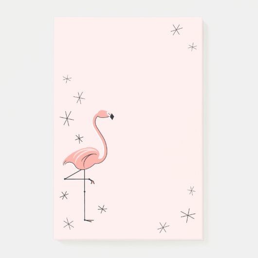 Flamingo Roze verticaal Post-it® Notes (Voorkant)