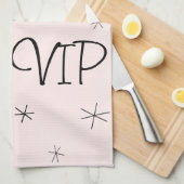 Flamingo Roze VIP keukenhanddoek (Quarter Fold)