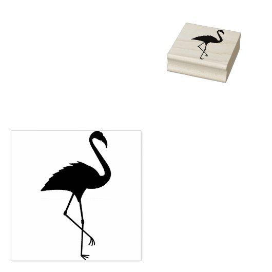 Flamingo Rubberstempel (Gestempeld)