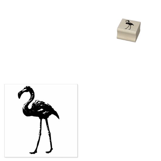 Flamingo Rubberstempel (Gestempeld)