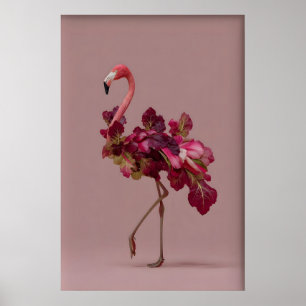 Flamingo Salade Kunstprint – Surreal Botanische Il Poster