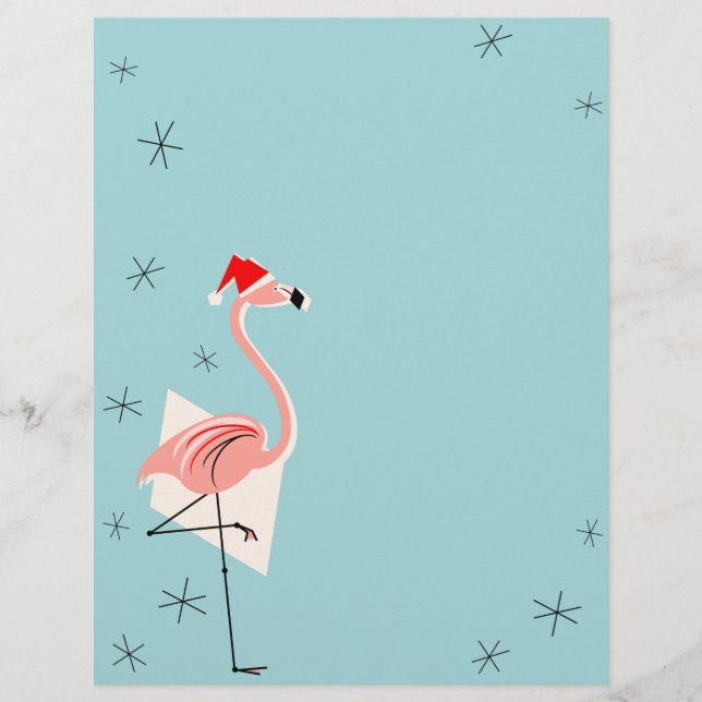 Flamingo Santa Blue letterhead (Voorkant)