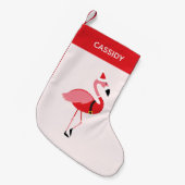 Flamingo Santa Fun Dier Kleine Kerstsok (Voorkant (Hangend))