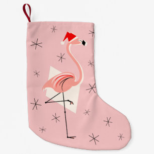 Flamingo Santa Pink stocking Kleine Kerstsok