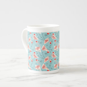 Flamingo Santas Blue Multi bone china Porselein Kop