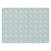 Flamingo Santas Blue Multi tablecloth Tafelkleed (Voorkant (Horizontaal))