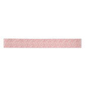 Flamingo Santas Pink Multi ribbon satin Lint (Voorkant)