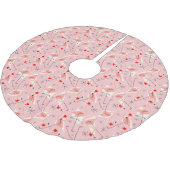Flamingo Santas Pink Multi Tree skirt Kerstboom Rok (Gekanteld)