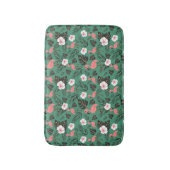 Flamingo seamless pattern pink on green background badmat (Voorkant Verticaal)