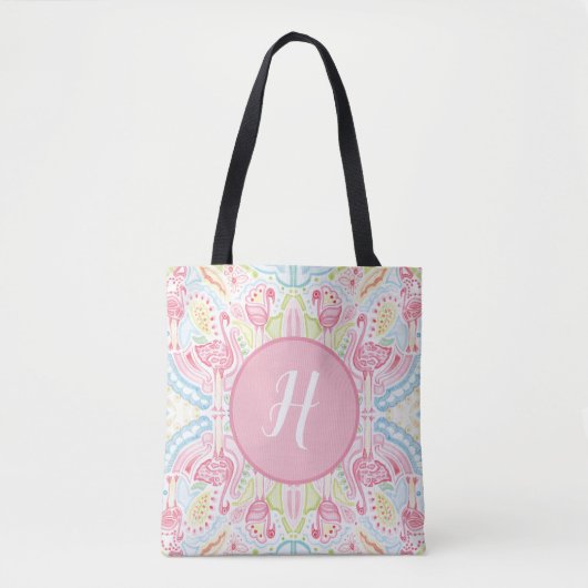 Flamingo Sensation Monogram Heather French Henry Draagtas (Voorkant)