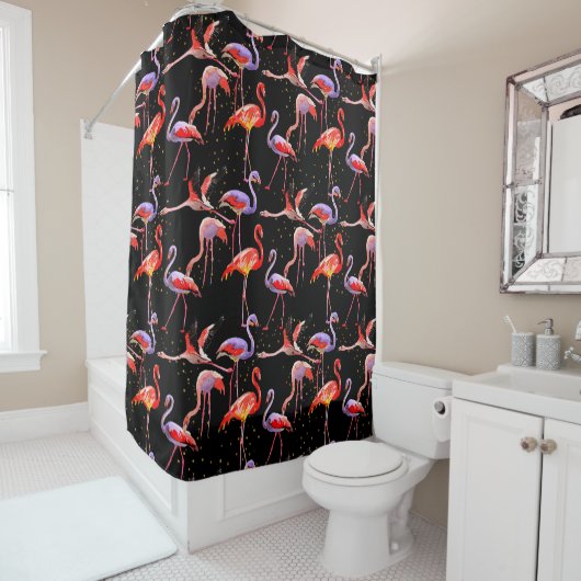 Flamingo Shower Curtain Design Douchegordijn (In situ)