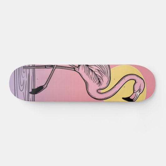 Flamingo Skateboard (Horizontaal)