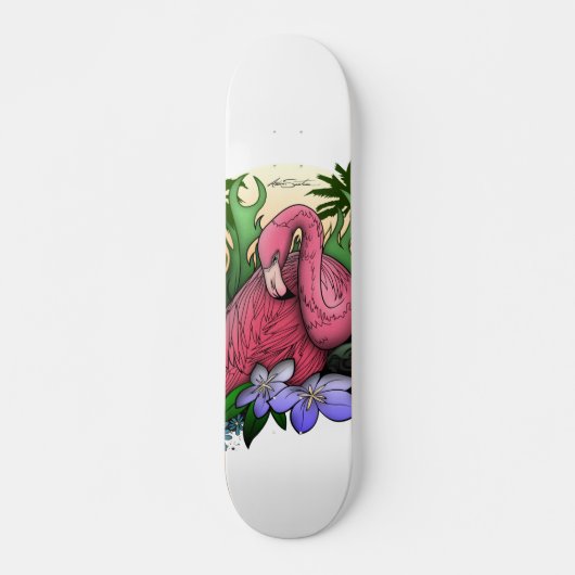 Flamingo Skateboard (Voorkant)