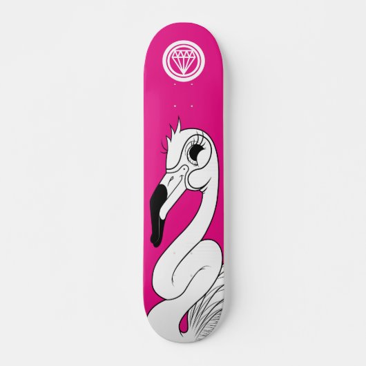 Flamingo Skateboard (Voorkant)