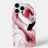Flamingo Sketch Art Case-Mate iPhone Case (Achterkant)