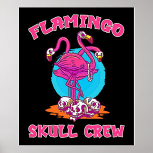 Flamingo Skull-bemanning  Flamingo Lovers Poster