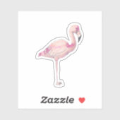 Flamingo small Vinyl Sticker (Vel)