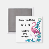 Flamingo sparen de Magnet van de Datum Magneet (Voorkant / Achterkant)