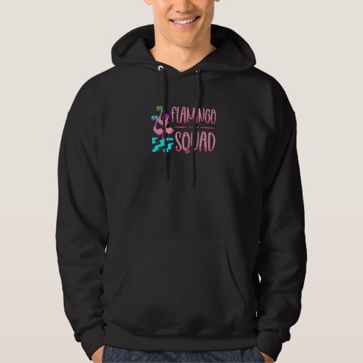 Flamingo Squad Flamingo Whisperer Wading Bird Hoodie (Voorkant)