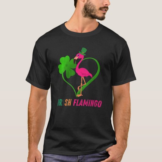 Flamingo St Patrick S Day Funny St Pattys Day 202 T-shirt (Voorkant)