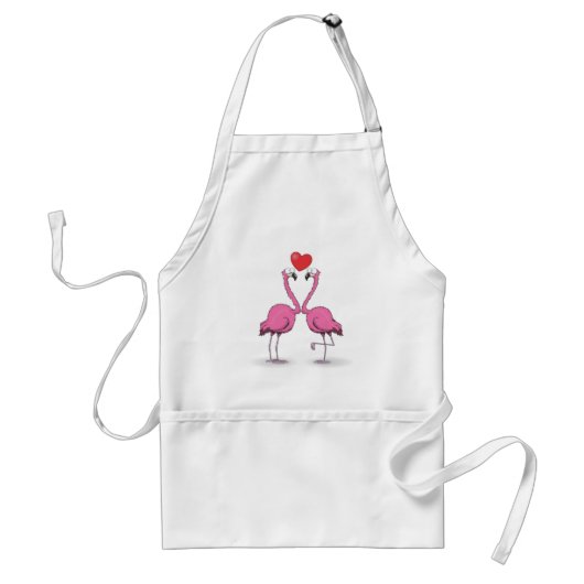 Flamingo Standaard Schort (Voorkant)