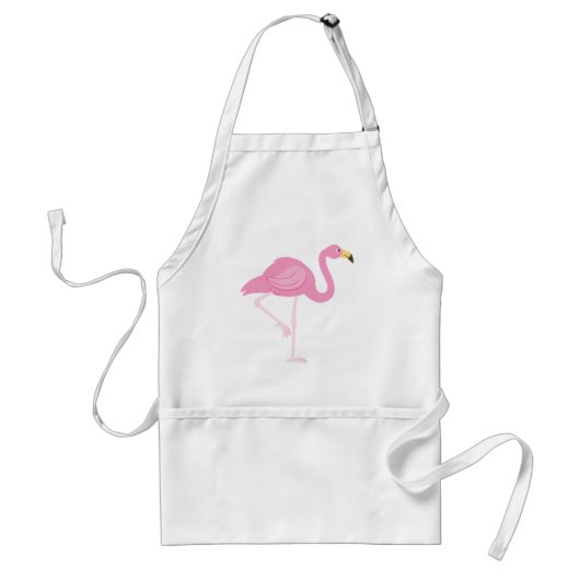 Flamingo Standaard Schort (Voorkant)