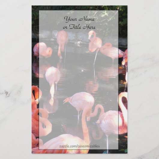 Flamingo Stationery Briefpapier (Voorkant)