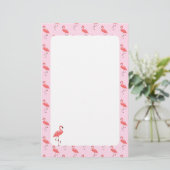 Flamingo Stationery Paper Briefpapier (Staand voorkant)