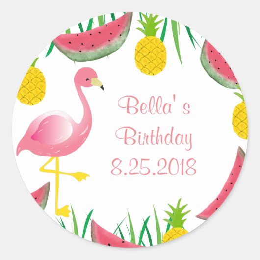 Flamingo Stickers (Voorkant)