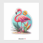 Flamingo Stickers om uw dag op te fleuren (Vel)
