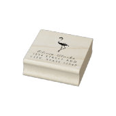 Flamingo Stijlvol Script Rubberstempel (Stempel)