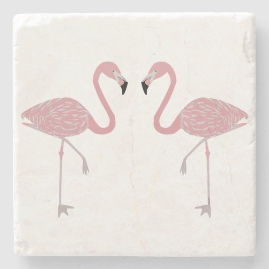 Flamingo Stone Onderzetter (Voorkant)