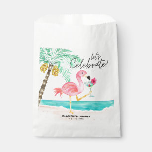 Flamingo Strand Cocktail Tropische Bruiloftsborrel Bedankzakje