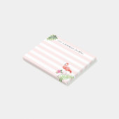 Flamingo Stripes Post-it® notes, 4 x 3 inch Post-it® Notes (Schuin)