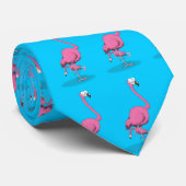 flamingo stropdas (Opgerold)