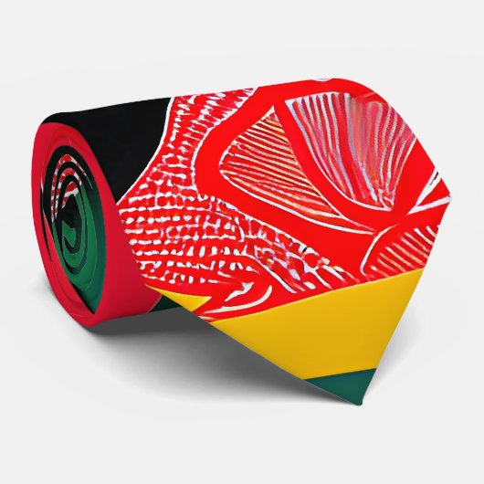 Flamingo Stropdas (Opgerold)