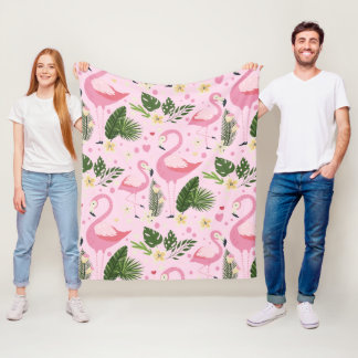 Flamingo Summer Collectie One Design 8 Fleece Deken