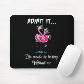 Flamingo Summer geeft toe dat het leven zou vervel Muismat (Met muis)