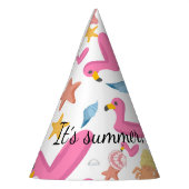 Flamingo summer party feesthoedjes (Links)