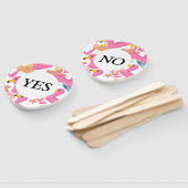 Flamingo summer party Yes No game Handwaaier (Niet-gemonteerd)