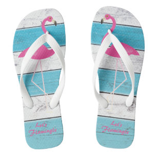 Flamingo-Teenslippers in Turquoise Teenslippers
